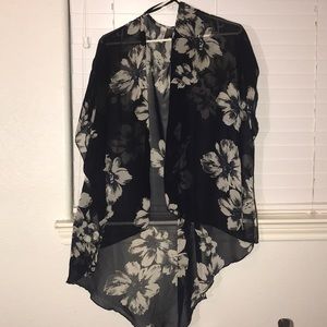 Flower pattern cover up